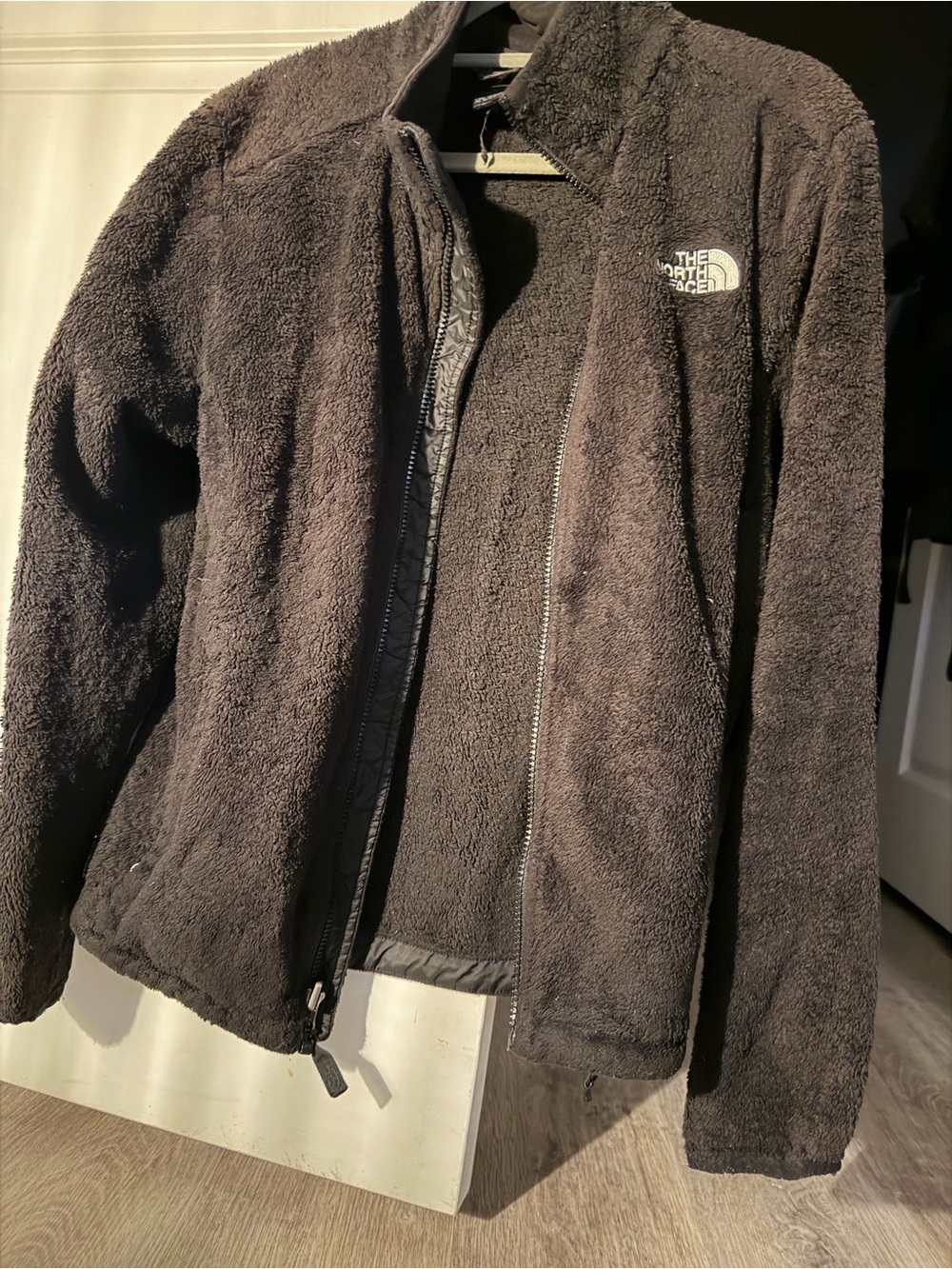 The North Face Women's Dark Brown Teddy Fleece Jacket- (make offer)